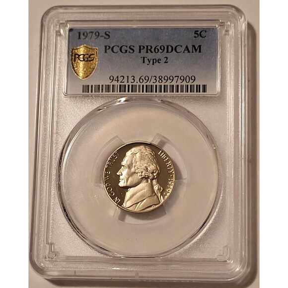 1979 S Jefferson Nickel Type 2 Proof PR69 DCAM PCGS GSH - Picture 1 of 2